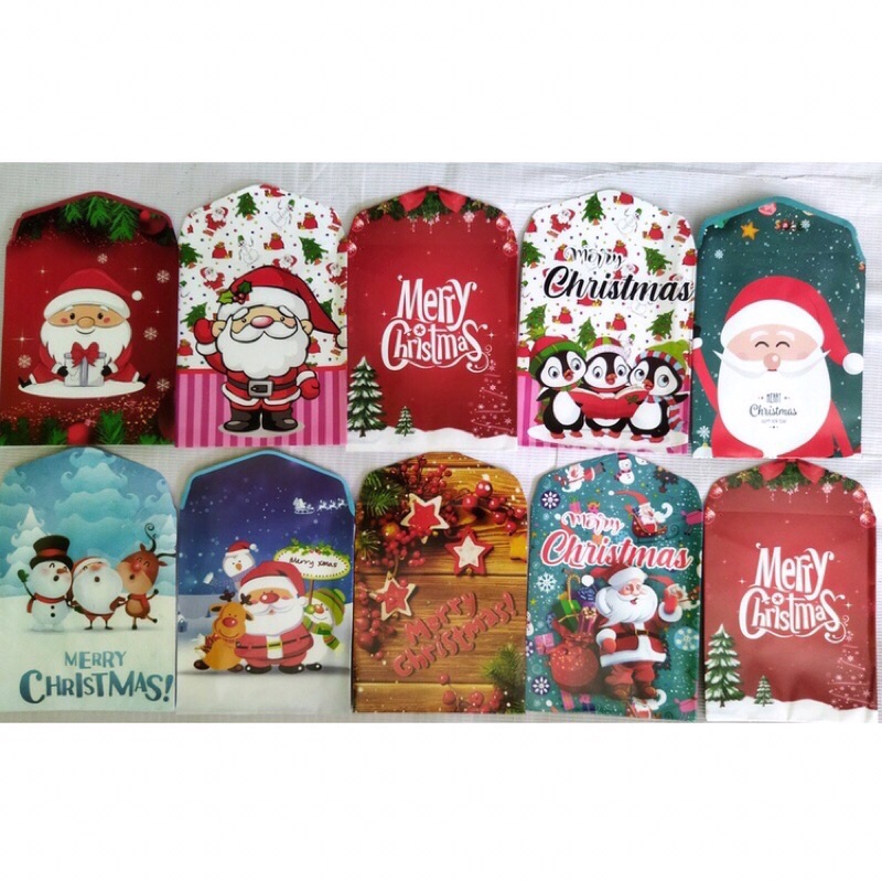 

Ready Stock Amplop Natal dan tahun baru 1 pack isi 10biji uk MEDIUM