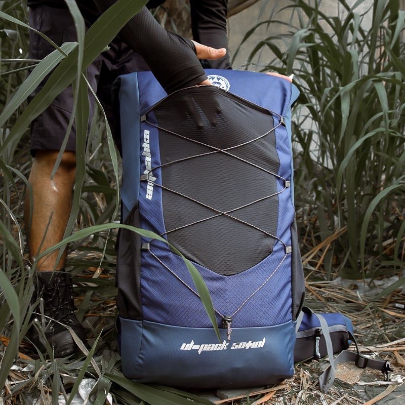 Tas Ransel Gunung Carrier 50 Liter Backpack Ultralight Outdoor Irco Ambalika Navy