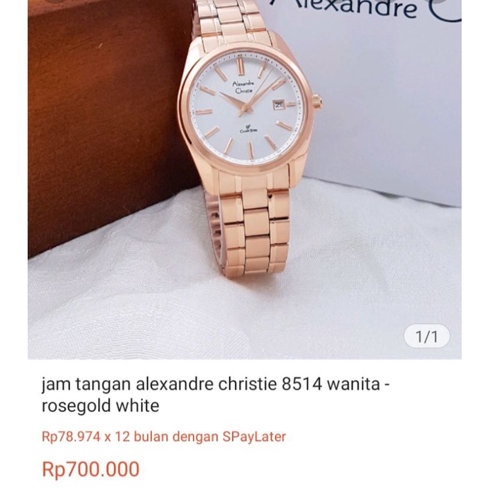 Jam Wanita Alexandre Cristie Preloved
