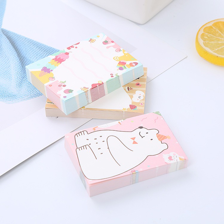 

Gannise 3 Pack 300 Lembar Kertas Printed Memo Note Pad GN-ST0057