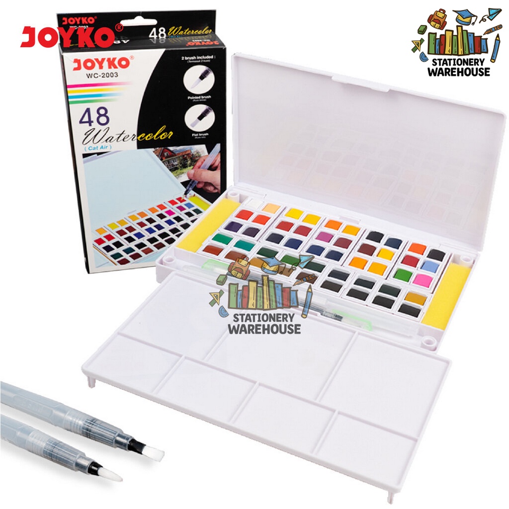 Watercolor Cat Air Joyko WC-2003 48 Colors Warna