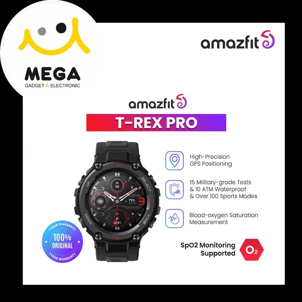 Amazfit T-Rex Pro Smartwatch Garansi Resmi Amazfit Indonesia