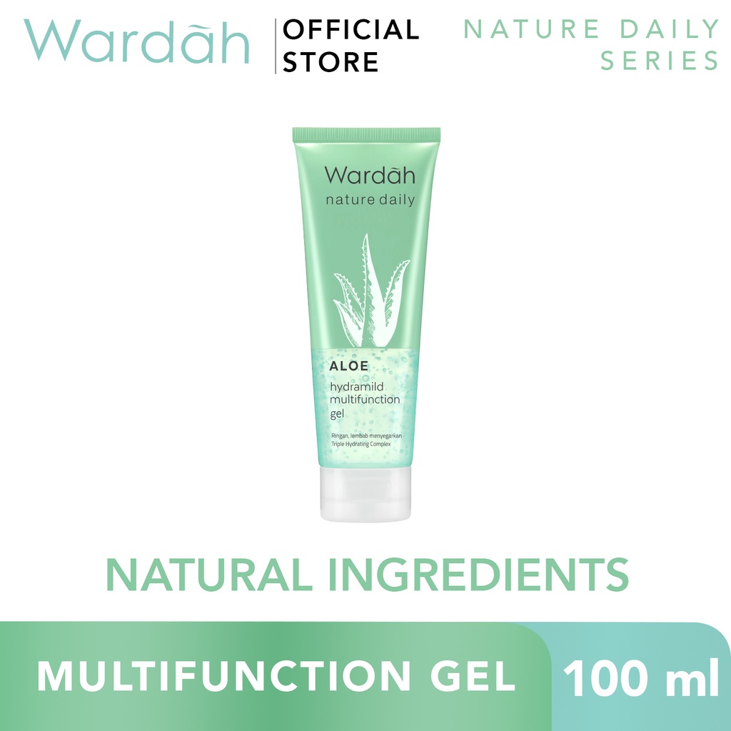 Wardah Nature Daily Aloe Hydramild Multifunction Gel 100 ml - GIRLSNEED77 MEDAN KOSMETIK BEAUTY SKINCARE