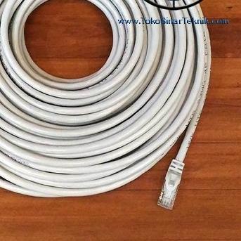 Kabel LAN CAT5E + RJ45 @30M Router Wifi Wireless Access Point Internet Modem laptop Komputer Pc Ting