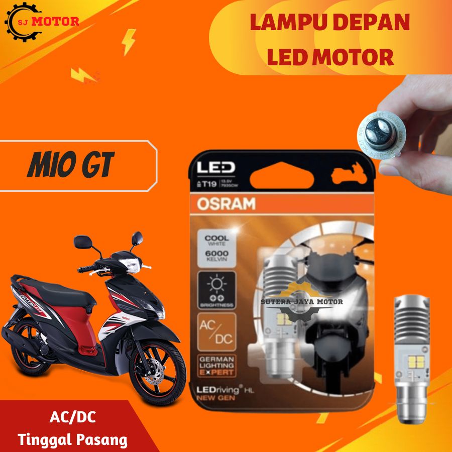 LAMPU DEPAN LED MOTOR YAMAHA MIO GT OSRAM LAMPU UTAMA MIO AC/DC