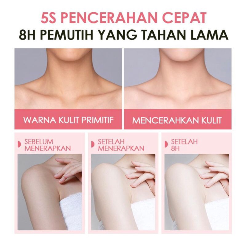 GMEELAN PEACH NIACINAMIDE WHITENING CREAM SERUM MEMUTIHKAN