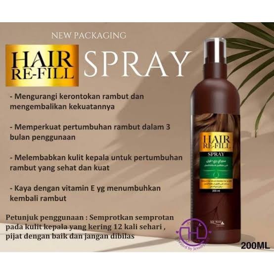 Shampoo &amp; Spray HAIR RE-FILL ORIGINAL From EGYPT Perawatan Rambut