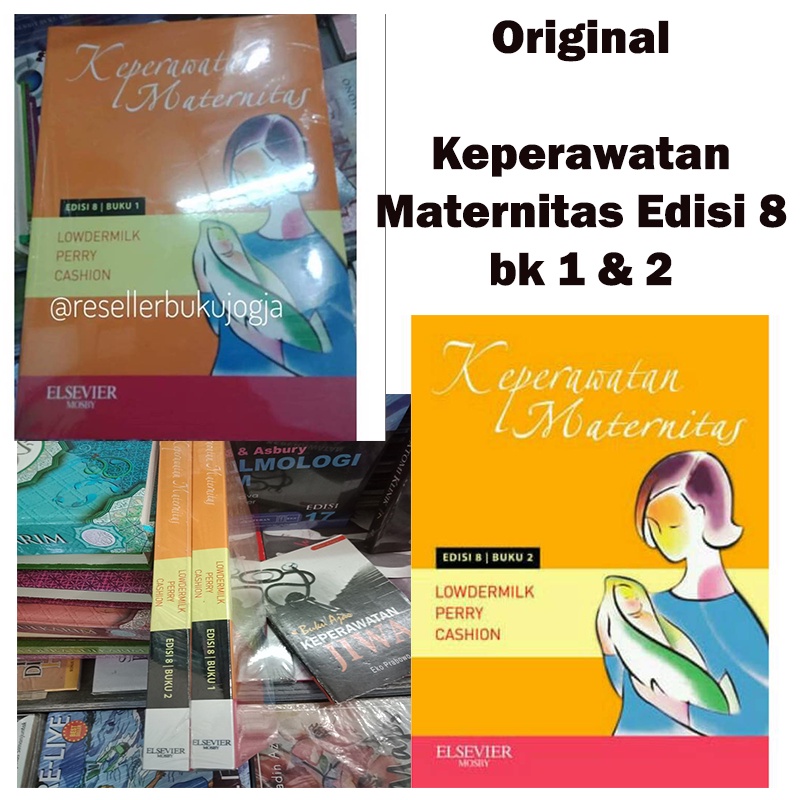 Set Buku ORIGINAL - Buku Keperawatan Maternitas Edisi 8 buku 1 & 2 Lowdermilk Elsevier
