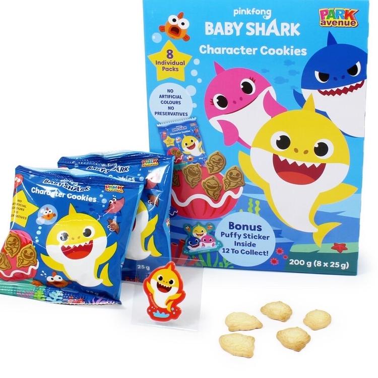 

TRCHh6H1--Cookies anak Baby Shark karakter 1bungkus Snack anak Import Aussie