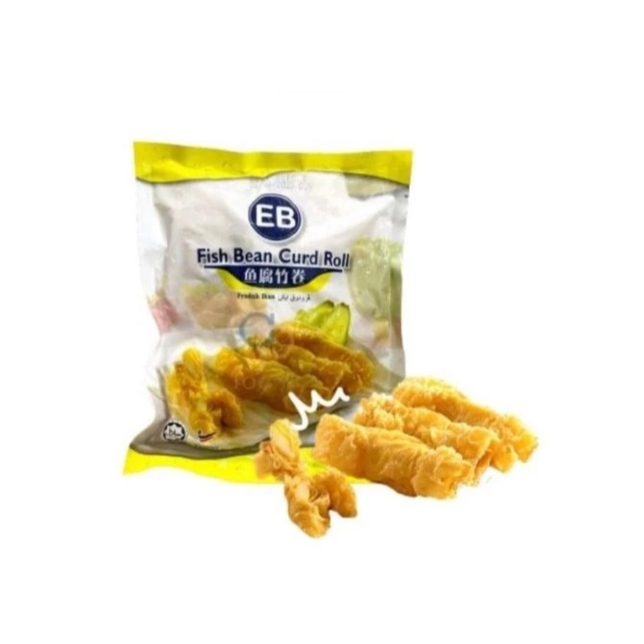 EB Fish Bean Curd Roll 300gr &amp; 1 kg  Frozen Food Tahu Ikan Gulung Impor Fish Roll