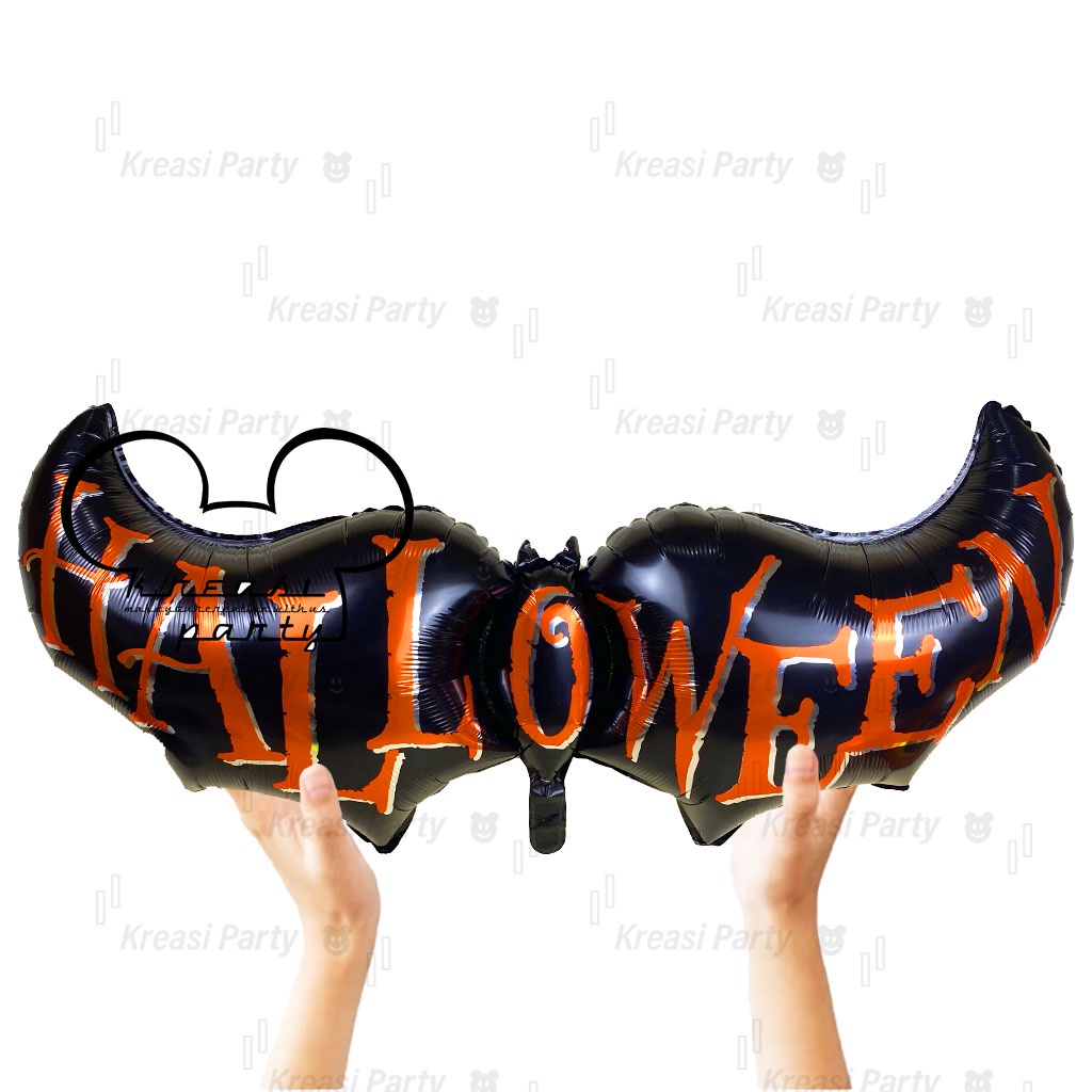 Balon Foil Kelelawar jumbo / Balon Karakter Halloween / Balon Hallowen