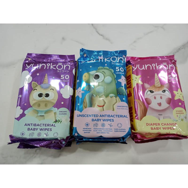 Yunikon / Tissue Basah / Tissue Yunikon / Yunikon Hand &amp; Mouth Baby Wipe tisu basah