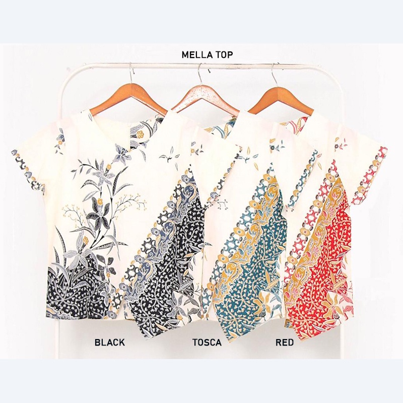 MELLA TOP - Atasan Batik Wanita Blouse Wanita