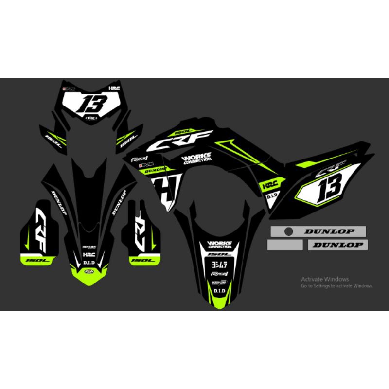 DECAL CRF 150 FULLBODY BAHAN MEDIUM TEBAL 3M 500MICRON