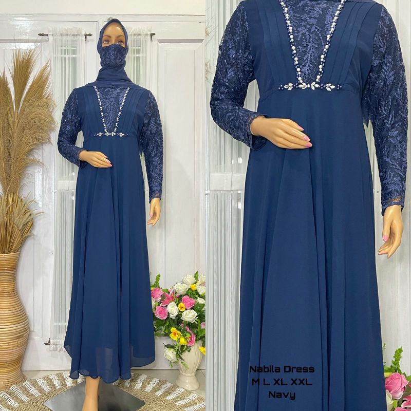 baju gaun/gaun pengantin -gaun formal-gaun wisuda-baju miluslim-gamis wanita muslim-gamis pengajian wedding dress