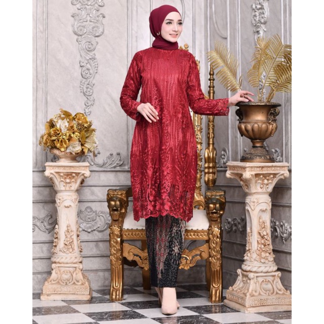 TUNIK TILLE BORDIR // BAHAN TILLE BORDIR PREMIUM FULL // By Aldi