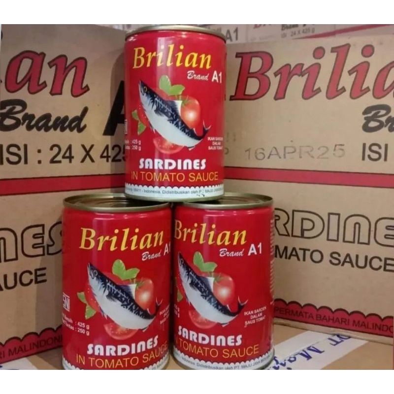 Sarden ranesa 155 gram dan brilian 425 gr dan sarden royal 155 gram