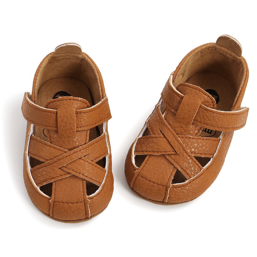 0-18m SEPATU BAYI ANAK SHOES UNISEX LAKI LAKI CASUAL GAUL RMRS RY BROWN