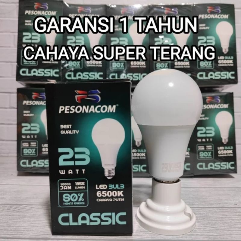 PESONACOM CLASSIC LED BULB 23W 23 Watt CAHAYA PUTIH SNI