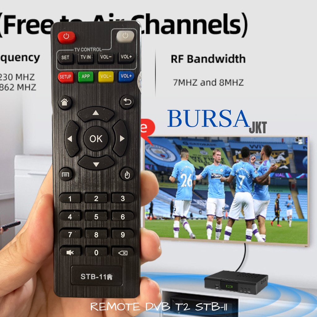 REMOTE SET TOP BOX STB - 11 RECEIVER MULTIFUNGSI ANDROID  MXQ MX10 H96 V88 T95 X96 TV BOX WIFI