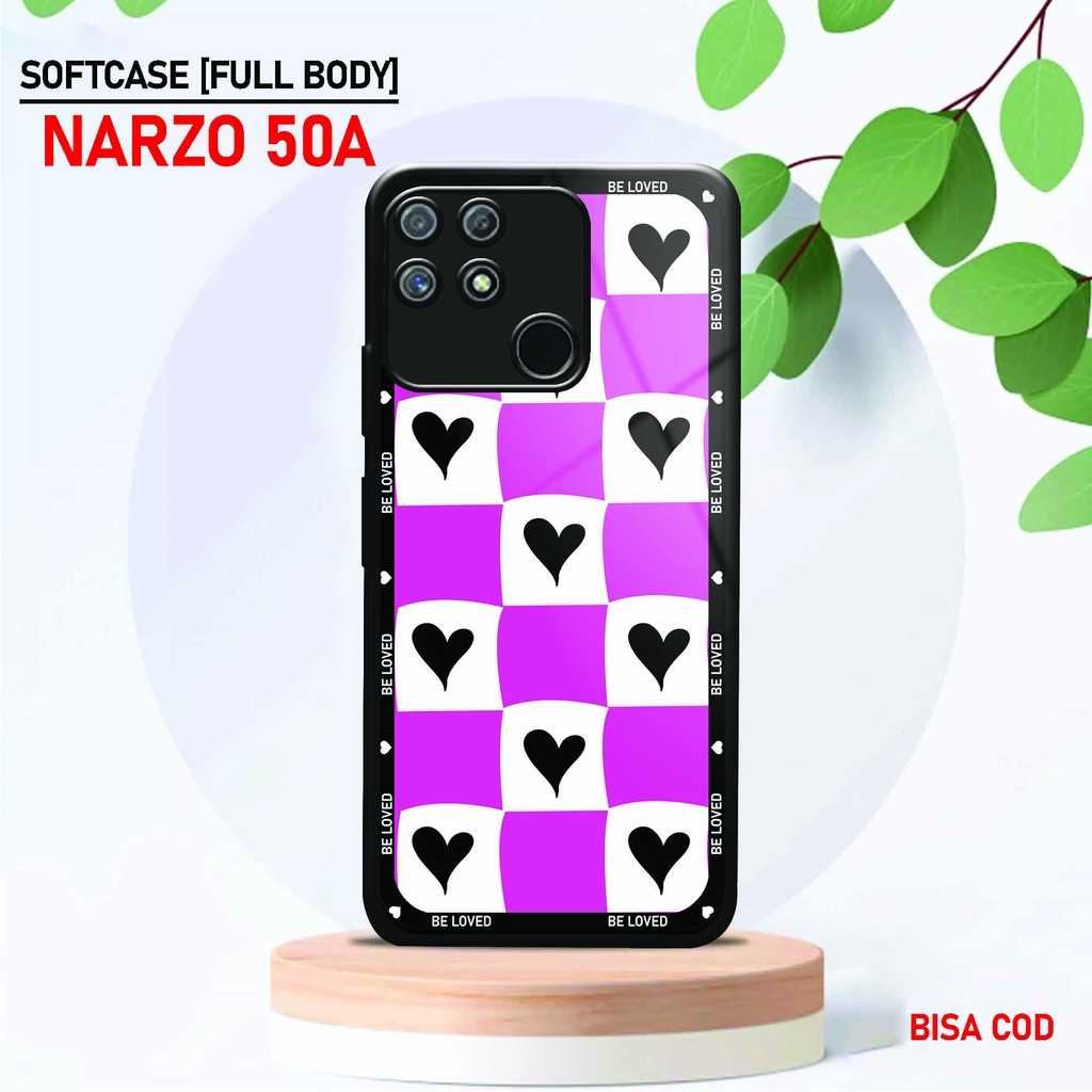 Softcase Kaca Kilau Realme Narzo 50A - ( SC 19 ) Case Full Body Realme Narzo 50A - Silikon Glossy Re