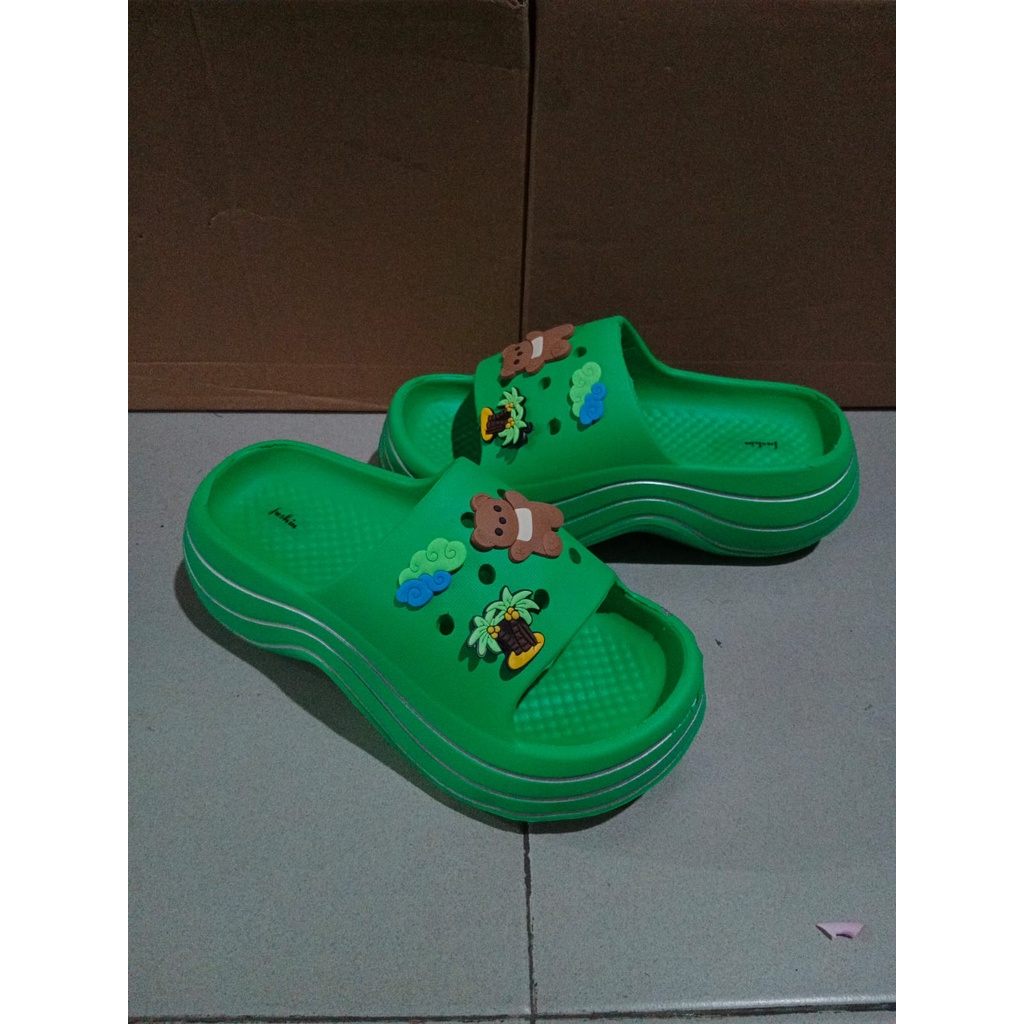 sandal wanita viral karet spons 7806+22 36-41