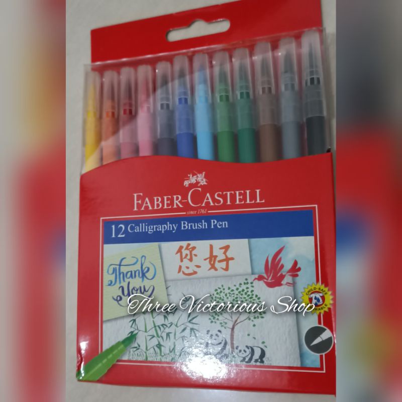 

original calligraphy brush pen faber castell