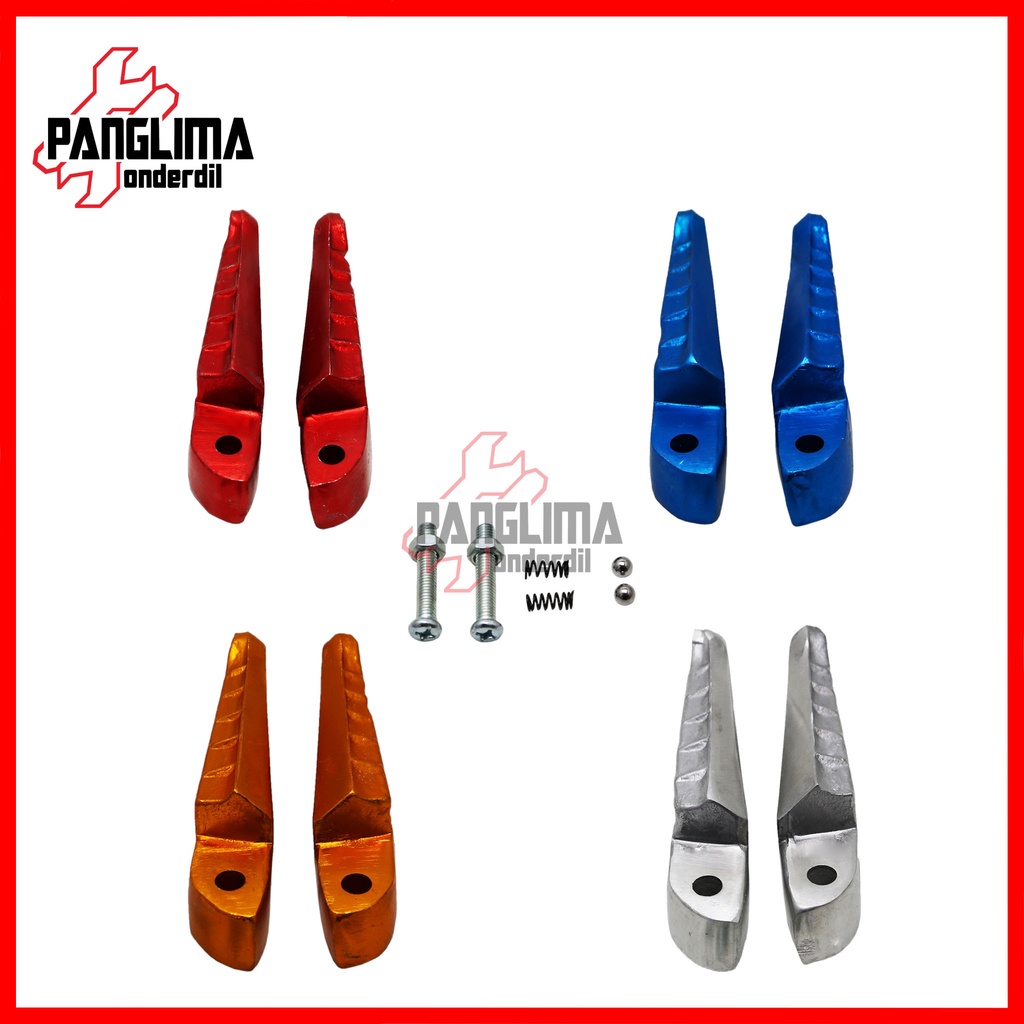 Footstep Belakang Variasi Mio J-GT-Soul GT 115-M3 Merah-Biru-Emas-Silver Barstep-Pijakan-Injekan-Foot-Bar-Step