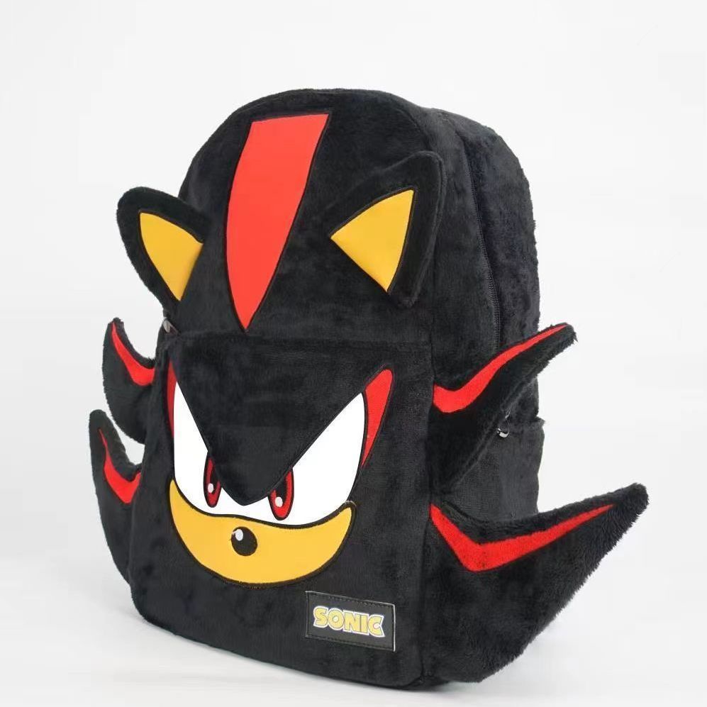 ✆▣Sera impor wlgs buatan sendiri Sonic shadow black plush niche backpack couple