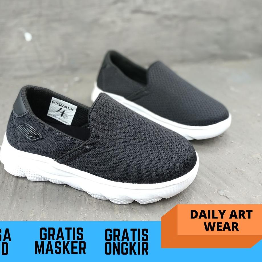 Berkualitas SEPATU SLIP ON ANAK SKECHERS GO WALK MADE IN VIETNAM ホ