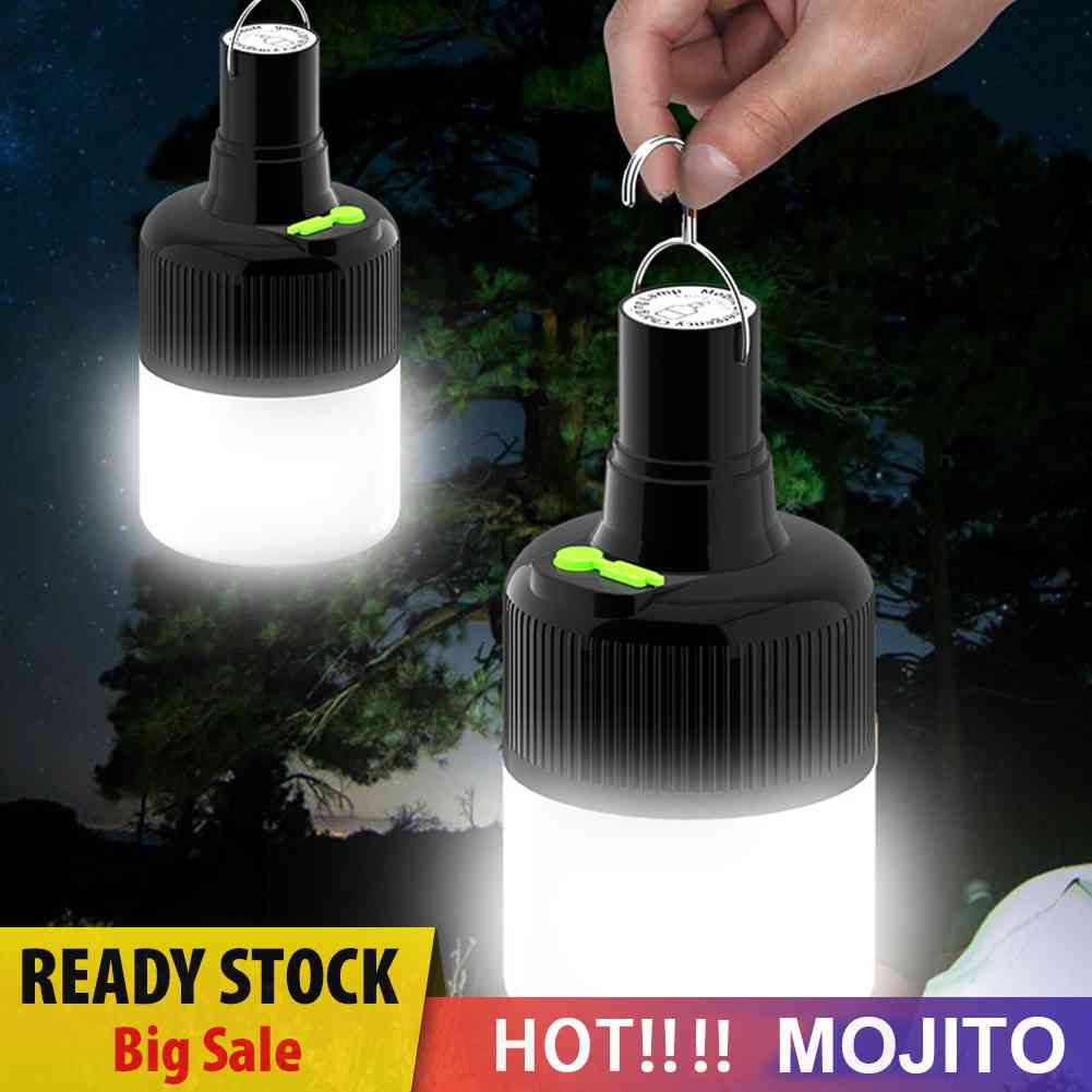 Lampu Bohlam Gantung LED Portable Dengan Kait USB Rechargeable Untuk Camping / Darurat