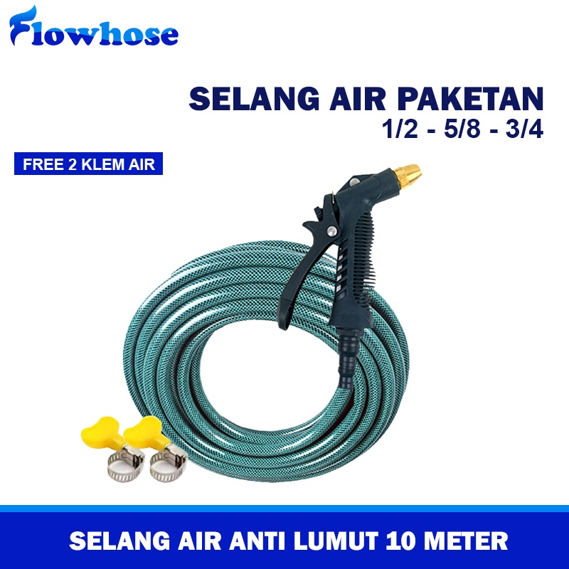 Jual Paket Alat Semprotan Air Dengan Selang Anti Lumut Meter Selang Air Dengan Jet Spray