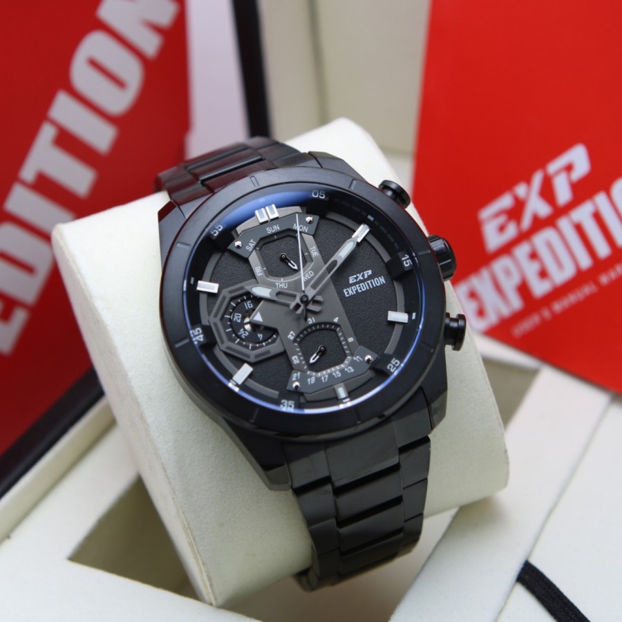 JAM TANGAN PRIA EXPEDITION 6828 / E 6828 / E6828 RANTAI ORIGINAL GARANSI RESMI 1 TAHUN