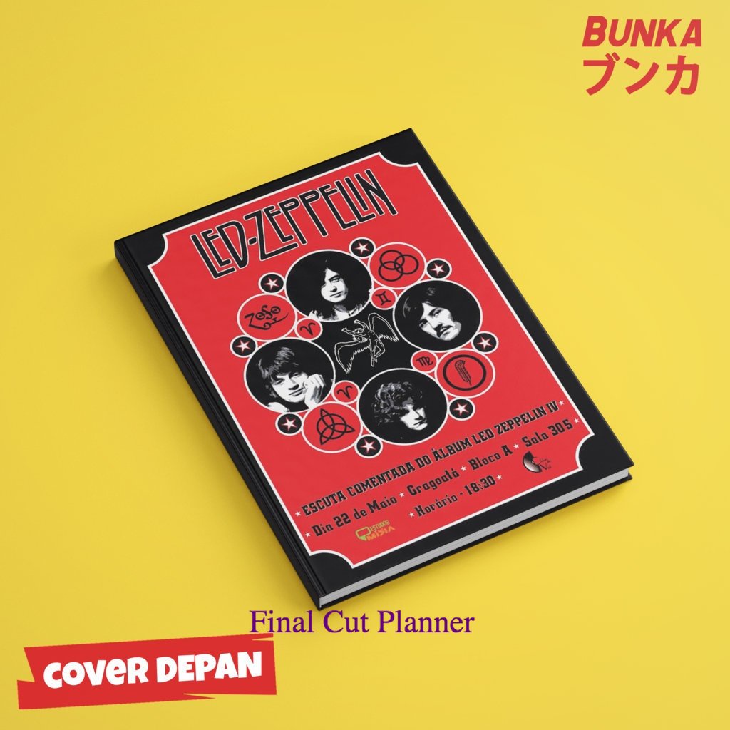 

Notebook Band Led Zeppelin Member Poster Hardcover A5 Buku Tulis Catatan Notes Agenda Planner Jurnal .