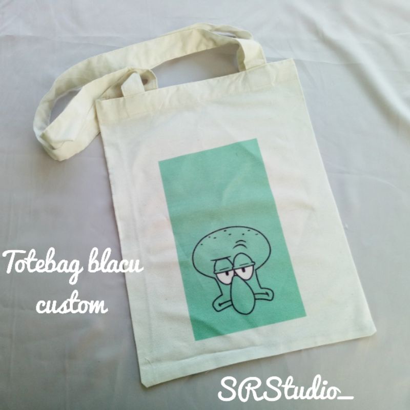 Totebag blacu custom minimal order 20