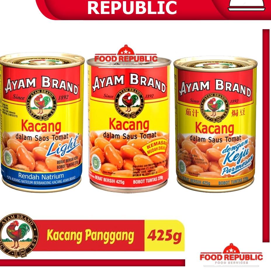 

Suplier1--AYAM BRAND BAKED BEANS 425 GR KACANG SAOS TOMAT LIGHT CHEESE TOMATO