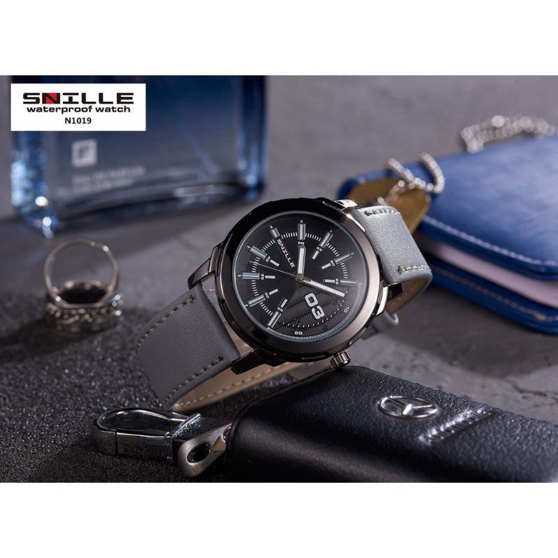 JAM TANGAN PRIA ORIGINAL SNILLE N1019 WATERPROOF WATCH