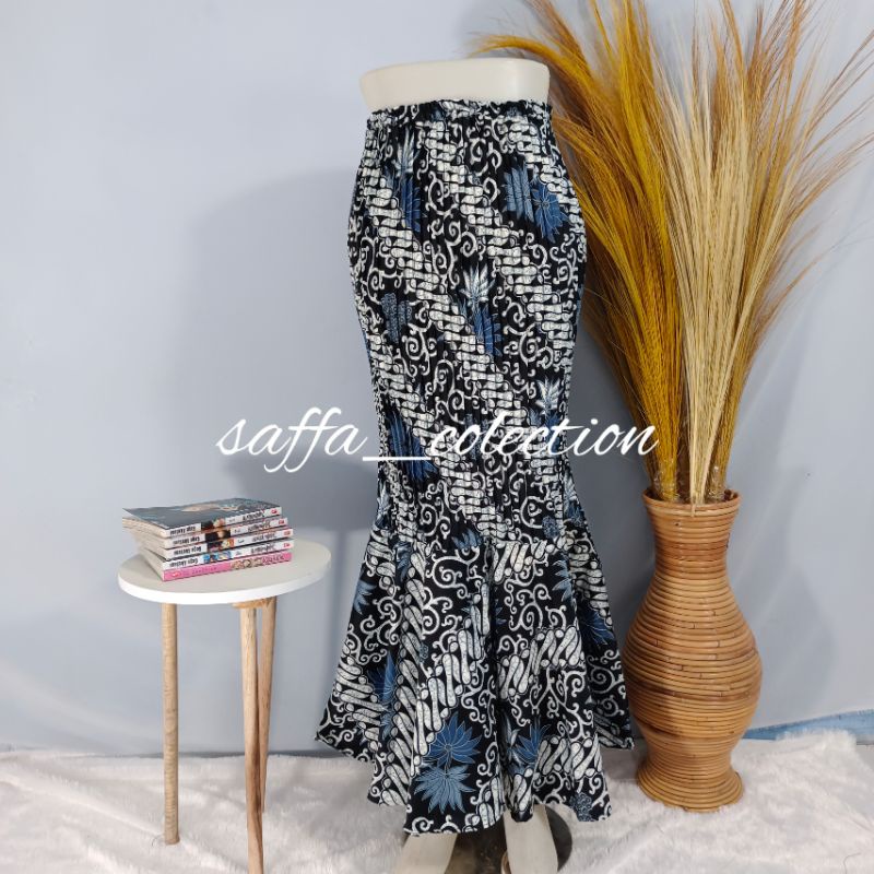 rok duyung plisket batik / rok duyung kondangan