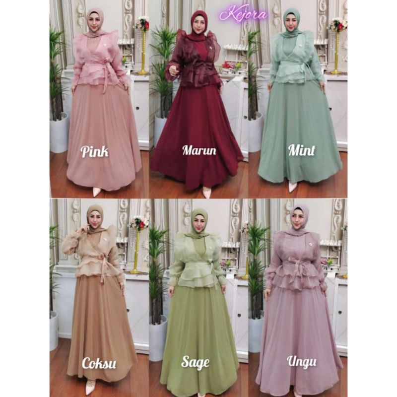 Gaun Pesta | Gamis Syar'i Set Ceruty Babydoll