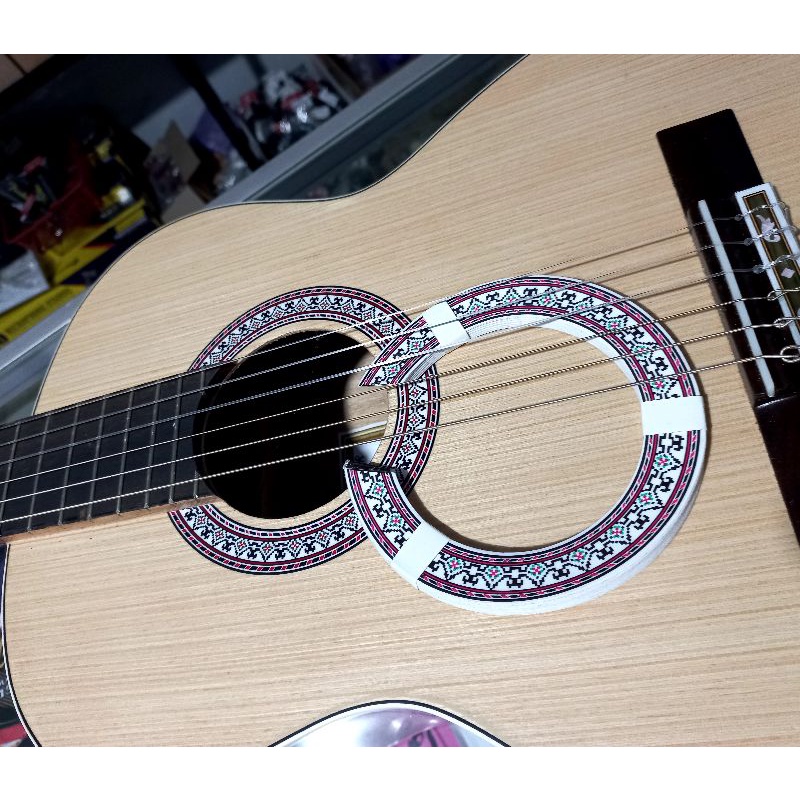 ROSETTE GITAR STIKER LUBANG GITAR CLASSIC NYLON