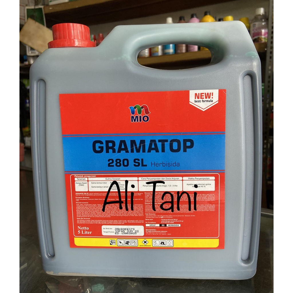 GRAMATOP 280 SL Kemasan 5 Liter Herbisida/Racun Rumput Kontak