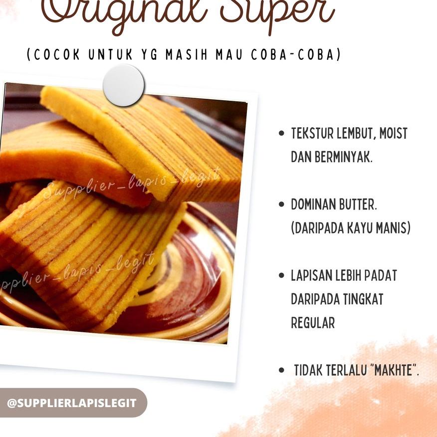 

10.10 BRANDS FESTIVAL KUE LAPIS LEGIT Original SUPER WISMAN 100% Halal 20x10 Polos 