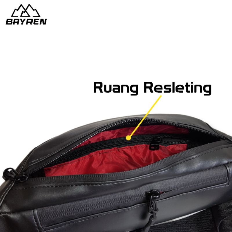 WYR 01 Selempang Waistbag Kulit Bayren Waterproof Pria Wanita