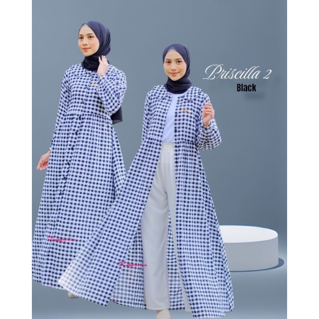 GAMIS PRISCILLA 2 ORIGINAL ZABANNIA SET PASHMINA