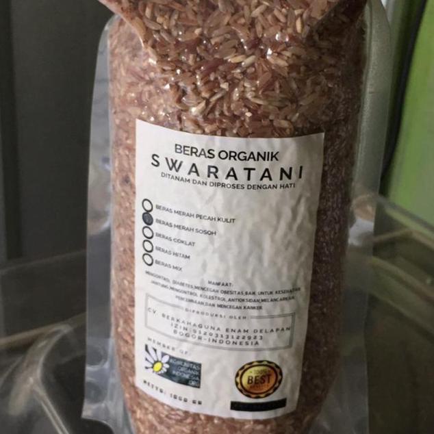 

Grosiran--Swaratani Beras Merah 1kg - Beras Organik Swara Tani