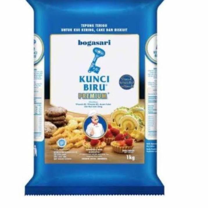 

Tren Baru--Tepung terigu bogasari kunci biru premium 1KG