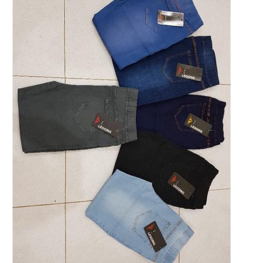 Murah Banget PROMO TERMURAH JEANS EXTRA JUMBO WANITA/FULL PINGGANG KARET/ LEVIS PINGGANG KARET/MUAT 