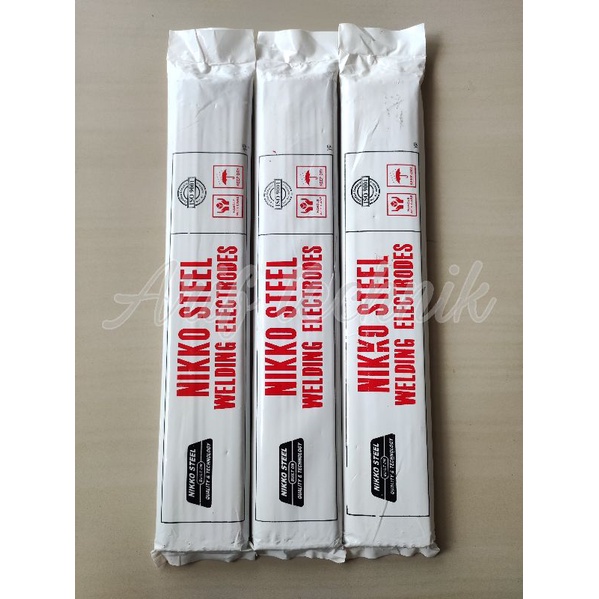 Kawat Las Stainless Steel Nikko Steel NSN312 3.2mm 1Kg / WELDING ELECTRODES NSN 312 3,2