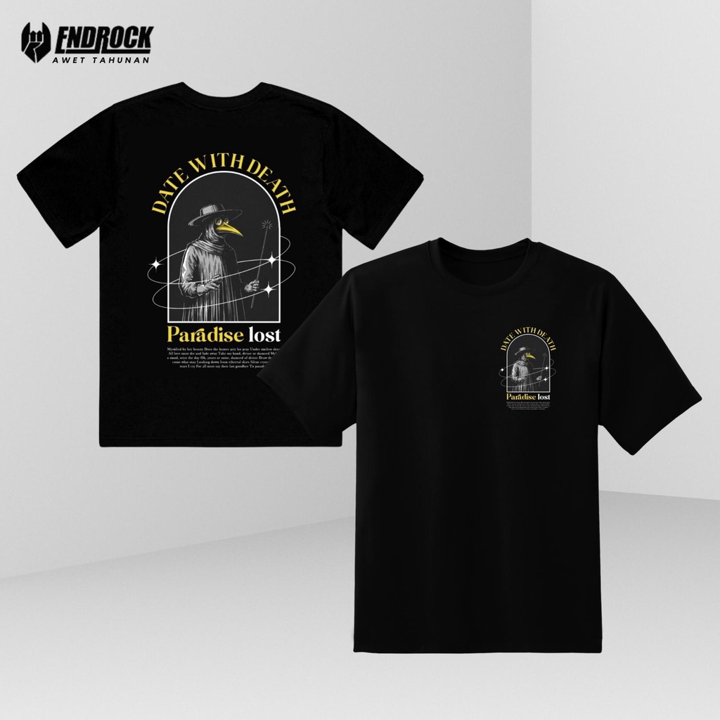 Kaos Distro Original Endrock Tema Paradise Lost