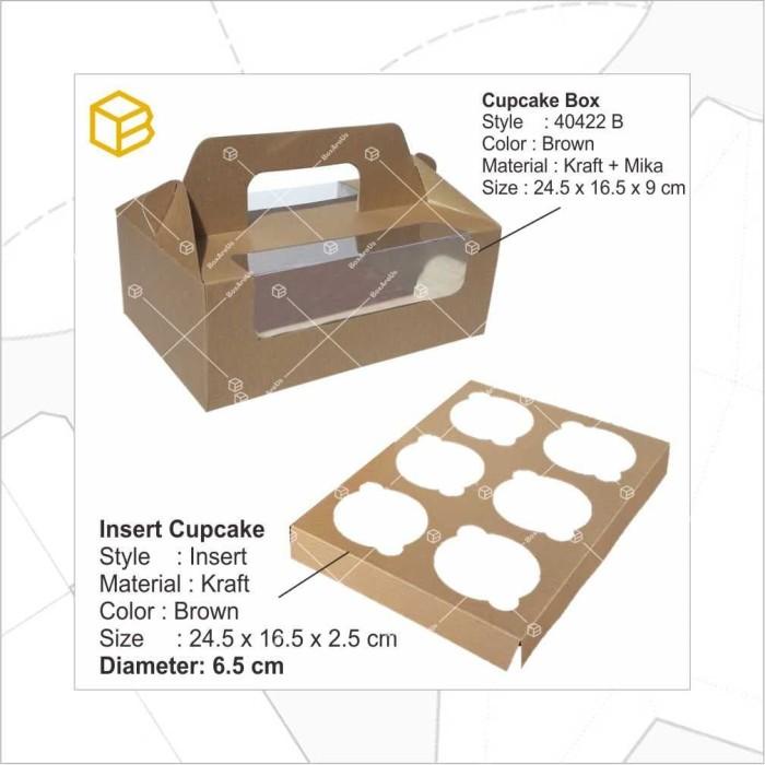 

# 40422-B | Dus Kue, Box Kue, Cake Box, Cup Cake Box Coklat 003
